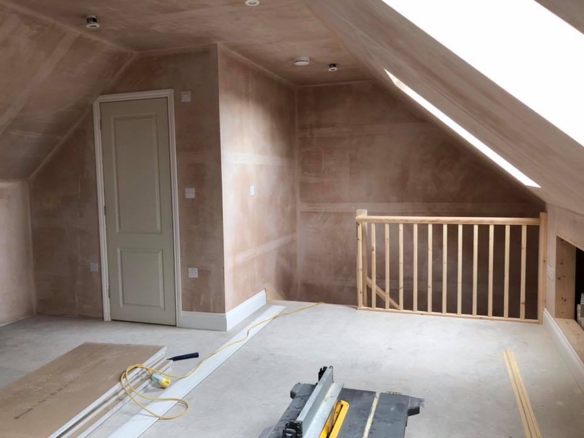 Truss Loft Conversion — interior detail